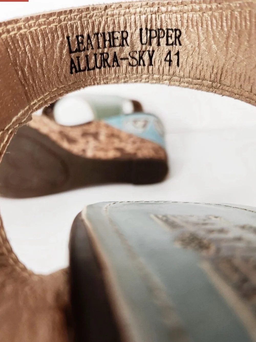 L'Artiste Spring Step Womens Allura Sky Blue Wedge Open Toe Sandals Size 41 10